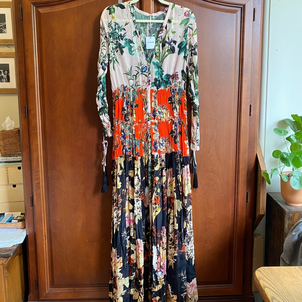 Free people floral maxi dress